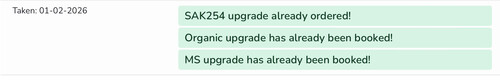 6 months upgrade