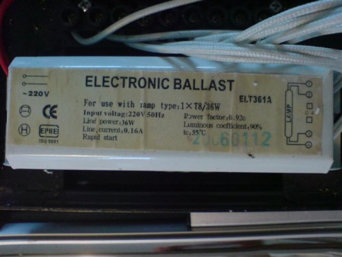 Elektroniske ballaster til T8 rørene - "up close"
